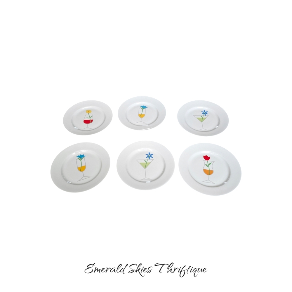 Crate and Barrel appetizer plates, set of 6